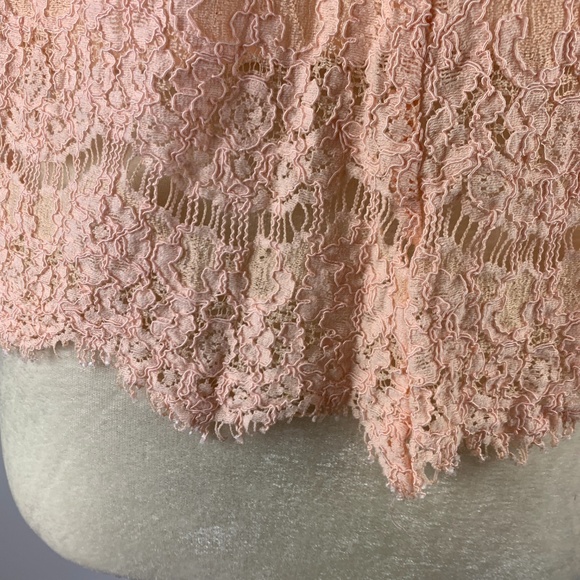 Fire Medium Blouse High Neck Lace Lined LA - Picture 4 of 4